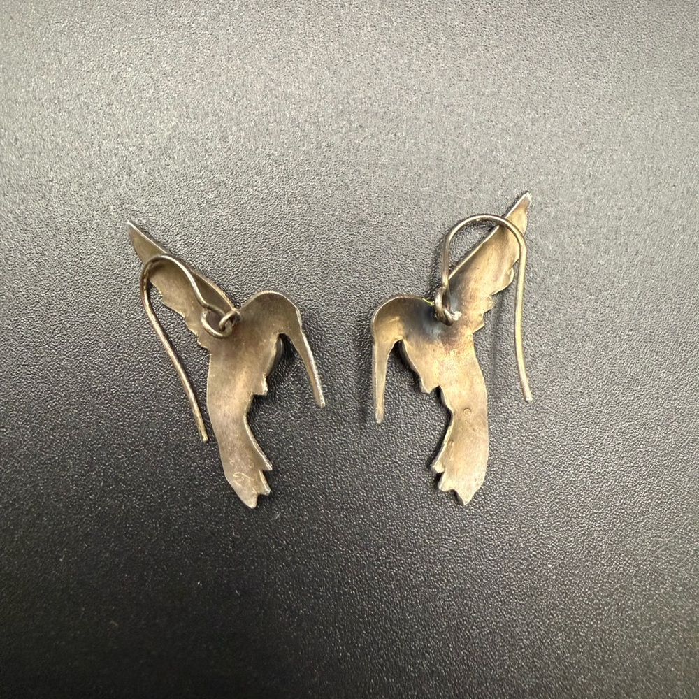 Vintage Zarah Enameled Earrings - Picture 3 of 4
